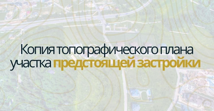 Копия топографического плана участка в Жуковском