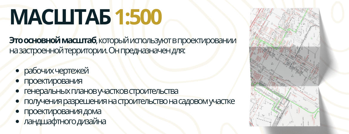 Масштаб топосъемки 1:500 в Жуковском